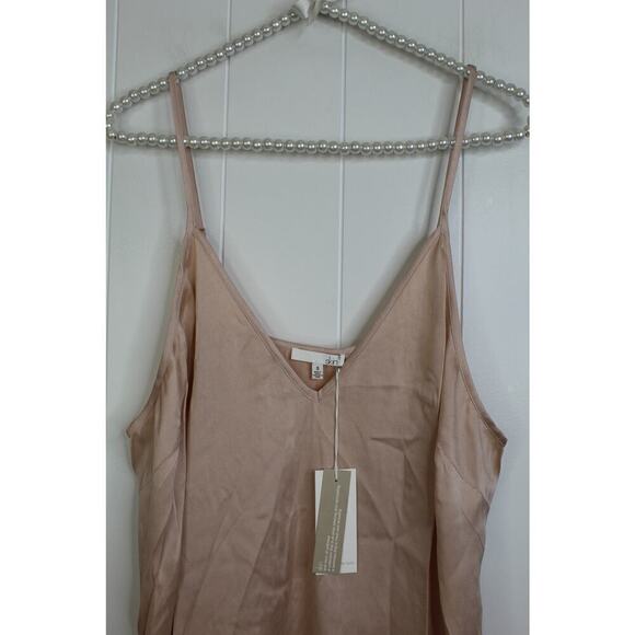 NWT Skin Worldwide Silk Slip Dress in Ballet Pink Size 5/XXL - Picture 4 of 9